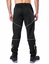 Load image into Gallery viewer, BALEAF Men's Winter Cycling Pants Cold Weather Running Gear Thermal Mountain Bike Apparel Windproof Jogging Black XL
