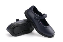 Load image into Gallery viewer, JABASIC Girl's Mary Jane School Uniform Shoes (7,Navy)
