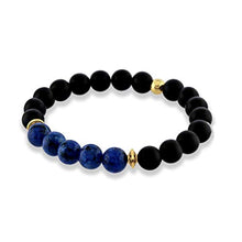 Load image into Gallery viewer, Believe London Onyx Gemstone Bracelet Healing Bracelet Chakra Bracelet Anxiety Crystal Natural Stone Men Women Stress Relief Reiki Yoga Diffuser Semi Precious
