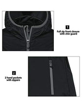 Load image into Gallery viewer, Little Donkey Andy Women's Lightweight Hooded Softshell Jacket for Running Travel Hiking, Windproof, Water Repellent Black Size L
