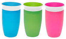 Load image into Gallery viewer, Munchkin Miracle 360 BPA Free Sippy Cup 10 Ounce, 3 Count, Blue/Green/Pink
