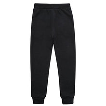 Load image into Gallery viewer, UNACOO Boys Casual Soft Fleece Terry Cotton Pull-on Jogger Pants with 2-Pocket (Black, xs(4T))
