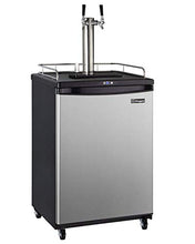 Load image into Gallery viewer, Kegco Keg Dispenser, 2 Faucet, Stainless Steel
