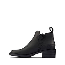 Load image into Gallery viewer, Clarks New Women's Memi Zip Boot Black Leather 10
