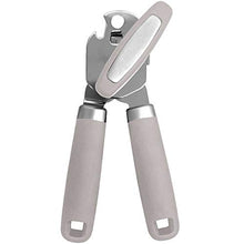 Load image into Gallery viewer, Gorilla Grip Manual Handheld Strong Can Opener, Sharp Cutting Wheel for Smooth Edge Cut, Oversized Easy to Use Turn Knob, Comfortable Soft Handle, Includes Built in Bottle Opener, Almond
