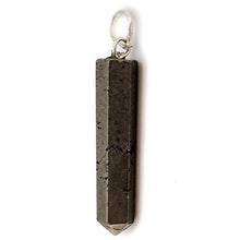 Load image into Gallery viewer, Raw Pyrite Crystal Pendant Necklace – For Action Vitality Willpower Confidence Persistence Creativity Protection - Authentic Stone on Adjustable Length Cord - Real Gemstone Chakra Healing Charm
