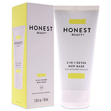 Load image into Gallery viewer, Honest Beauty 3-in-1 Detox Mud Mask with Activated Charcoal &amp; Jeju Volcanic Ash + Manuka Honey &amp; Shea Butter | Cruelty Free | 2.8 Fl Oz
