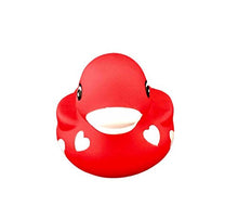 Load image into Gallery viewer, DUCKY CITY 3" Valentines Sweetheart Rubber Duck [Squeaky, with Hole] - Baby Safe Bathtub Bathing Toy
