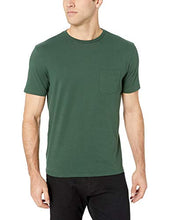 Load image into Gallery viewer, Amazon Essentials Men's 2-Pack Slim-Fit Short-Sleeve Crewneck Pocket T-Shirt, Dark Green, Small
