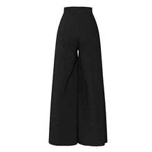 Load image into Gallery viewer, Nihewoo Women's Stretch Dress Pants High Waist Palazzo Pants Long Wide Leg Dress Pants Loose Wide Legs Pants Trousers Black
