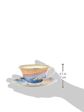 Load image into Gallery viewer, Wedgwood Butterfly Bloom Blue Peony Teacup &amp; Saucer Set
