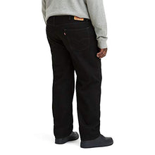 Load image into Gallery viewer, Levi's Men's Big and Tall 550 Relaxed Fit Jean, Black, 44W x 34L
