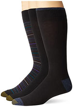 Load image into Gallery viewer, Gold Toe Men's Fashion Crew Socks, 3-Pairs, Navy, X-Large
