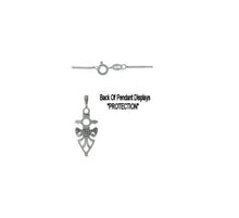 Load image into Gallery viewer, Jewelry Trends Sterling Silver Viking Protection Celtic Pendant Chain Necklace
