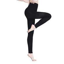Load image into Gallery viewer, AMZAM® Compression Pantyhose for Women &amp; Men, Footless, Opaque, Firm Support 15-20mmHg Graduated Compression Stockings, Help Relieve Swelling Edema Varicose Veins, Nursing, Black L
