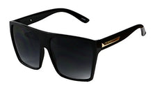 Load image into Gallery viewer, Basik Eyewear - Big XL Large Square Trapezoid Shape, Black, Size X-Large
