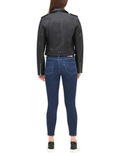 Load image into Gallery viewer, Levi's Women Faux Leather Belted Motorcycle Jacket (Standard and Plus Sizes), Black, Small
