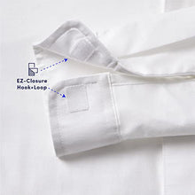 Load image into Gallery viewer, French Toast Boys' Adaptive Long Sleeve Oxford Shirt with Hidden Hook and Loop Placket and Cuffs, White, 20
