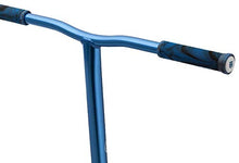 Load image into Gallery viewer, Mongoose Rise 110 Team Youth and Adult Freestyle Kick Scooter, High Impact 110mm Wheels, Bike-Style Grips, Lightweight Alloy Deck, Silver/Blue

