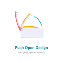 Load image into Gallery viewer, AM PM Weekly 7 Day Pill Organizer, Sukuos Large Daily Pill Cases Pill Box with Easy Push Button Design for Pills/Vitamin/Fish Oil/Supplements (Rainbow)
