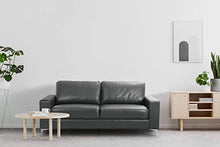 Load image into Gallery viewer, Lexicon Maysville Leather Gel Match Track Arm Sofa, 79.5" W, Gray
