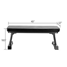 Load image into Gallery viewer, Finer Form Gym Quality Foldable Flat Bench for Multi-Purpose Weight Training and Ab Exercises
