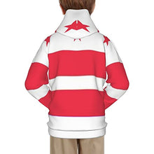 Load image into Gallery viewer, Flag of Washington Print Hoodies Kids 3D Print Sweatshirts Long Sleeve Pullover Hoodies with Pocket for Teen Boys and Girls Black
