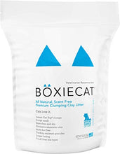 Load image into Gallery viewer, Boxiecat Premium Clumping Cat Litter - Scent Free - Clay Formula - Ultra Clean Litter Box, Longer Lasting Odor Control, Hard Clumping Litter, 99.9% Dust Free
