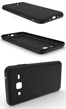 Load image into Gallery viewer, Ultra Clear Anti-Shatter Shockproof Tempered Glass Screen Protector + Natural Tactility Flexible Protective Case Cover for Cricket Samsung Galaxy Amp Prime SM-J320A Cellphone
