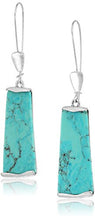 Load image into Gallery viewer, Robert Lee Morris "Mosaic" Semiprecious Turquoise Stone Long Drop Earrings
