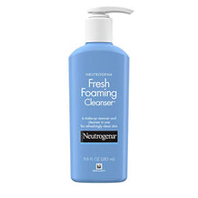 Load image into Gallery viewer, Neutrogena Fresh Foaming Facial Cleanser &amp; Makeup Remover with Glycerin, Oil-, Soap- &amp; Alcohol-Free Daily Face Wash Removes Dirt, Oil &amp; Waterproof Makeup, Non-Comedogenic, 9.6 fl. oz
