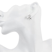 Load image into Gallery viewer, Platinum Gold Hoop Earrings Jewelry Birthday Gifts Presents Gemstone for Women Anniversary Zirconia Crystal
