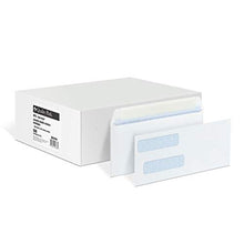 Load image into Gallery viewer, Quality Park #8 Double Window Security Envelopes for QuickBooks Checks, Redi-Strip Self Seal Closure, 3 5/8 x 8 11/16, 24 lb White, 500/Box (QUA50766)
