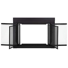 Load image into Gallery viewer, Pleasant Hearth AN-1010 Alpine Fireplace Glass Door, Black, Small

