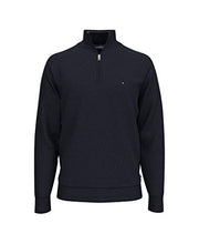Load image into Gallery viewer, Tommy Hilfiger Men's Big &amp; Tall 1/4 Zip Mockneck Sweatshirt, Sky Captain Bill, 3XL-T
