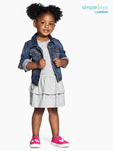 Load image into Gallery viewer, Simple Joys by Carter's Toddler Girls' Denim Jacket, Medium Wash, 3T
