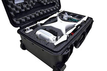 Load image into Gallery viewer, Case Club Pre-Cut Waterproof Drone Case with Wheels, Extension Handle &amp; 2 Moisture Absorbing Silica Gel - Fits DJI Phantom 4 (Propellers On)
