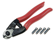Load image into Gallery viewer, Muzata Stainless Steel Cable Cutter Wire Rope Shearing Forceps for Bicycle Cable and Housing+ 4Pcs Bike Brake Cable Cap End Tips as Gift M015

