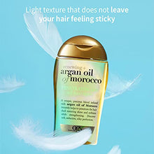 Load image into Gallery viewer, OGX Renewing + Argan Oil of Morocco Penetrating Hair Oil Treatment, Moisturizing &amp; Strengthening Silky Hair Oil for All Hair Types, Paraben-Free, Sulfated-Surfactants Free, 3.3 fl oz
