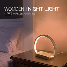Load image into Gallery viewer, Bedside Table Lamp with USB Port, Table Light with Wireless Charger, Night Light with Touch Control 3 Color Modes&amp;Stepless Dimming for Reading, Bedside, Bedroom, Living Room, Nightstands, Office Use
