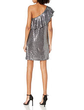 Load image into Gallery viewer, kensie Women's One Shoulder Sequin Dress, Lead, M
