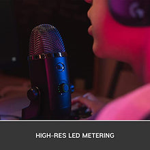 Load image into Gallery viewer, Blue Yeti X Professional Condenser USB Microphone with High-Res Metering, LED Lighting &amp; Blue VO!CE effects for Gaming, Streaming &amp; Podcasting on PC &amp; Mac
