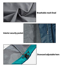 Load image into Gallery viewer, Little Donkey Andy Men's Waterproof Rain Jacket Outdoor Lightweight Rain Shell Coat for Hiking, Travel Blue Mirage Size S
