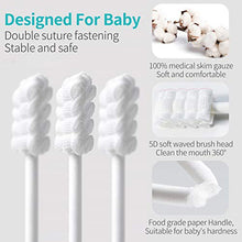 Load image into Gallery viewer, 48PCS Baby Toothbrush, Newborn Baby Tongue Cleaner Toothbrush Clean Baby Gums Disposable Tongue Cleaner Soft Gauze Toothbrush Infant Oral Cleaning Stick Dental Care for 0-36 Months Baby

