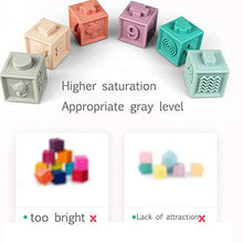 Load image into Gallery viewer, Soft Stacking Blocks for Baby Montessori Sensory Infant Bath Toys for Toddlee Toddlers Babies 6 9 Month 1 2 Year Old
