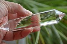 Load image into Gallery viewer, Real Tibet Himalayan High Altitude 99% Water Clear 24 Sided Crystal Point Quartz Vogel Wand 4.80 Inch Spiritual Reiki Healing
