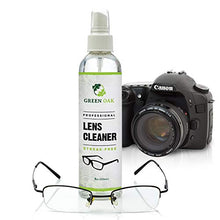 Load image into Gallery viewer, Lens Cleaner Spray Kit – Green Oak Professional Lens Cleaner Spray with Microfiber Cloths – Best for Eyeglasses, Cameras, and Lenses - Safely Cleans Fingerprints, Dust, Oil (8oz 4-Pack)
