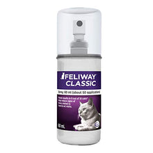 Load image into Gallery viewer, FELIWAY Cat Calming Pheromone Spray (60ML) | #1 Vet Recommended Solution | Reduce Anxiety for Vet Visits, Travel, Loud Noises and More, Model Number: 281011E
