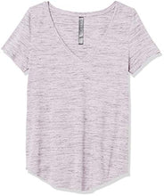 Load image into Gallery viewer, Amazon Brand - Core 10 Women's Pima Cotton Blend Short Sleeve V-Neck T-Shirt, Purple Spacedye, 3X
