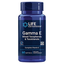 Load image into Gallery viewer, Life Extension Gamma E Mixed Tocopherols &amp; Tocotrienols - Complete Spectrum of Vitamin E for Antioxidant Protection - Gluten-Free, Non-GMO - 60 Softgels
